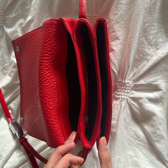 Aritzia Auxiliary red orange leather purse - Picture 6 of 15